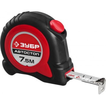 Рулетка "МАСТЕР" "АВТОСТОП" -34052-08-25 ЗУБР