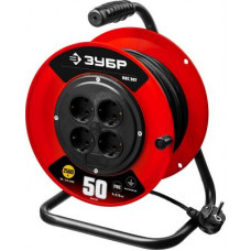 Удлинитель на катушке ПВС 307 55083-50 ЗУБР..