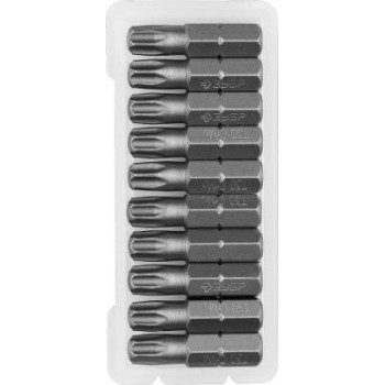 Биты TORX "Мастер" 26005-30-25-10 ЗУБР